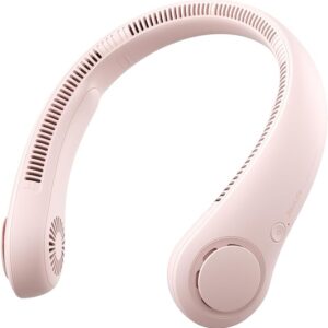 Ventilador de cuello portátil sin cuchillas, ventilador de deporte colgante