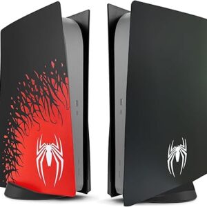 Placas frontales de consola, placa frontal de consola roja compatible con consola digital PS5