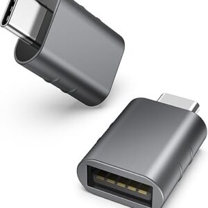 Syntech Paquete de 2 adaptadores USB C a USB, adaptador USB 3.0 hembra a Thunderbolt 4/3