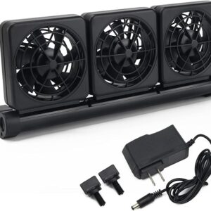 Ventilador de acuario de 3 cabezas, enfriador de acuario, ventilador de enfriamiento
