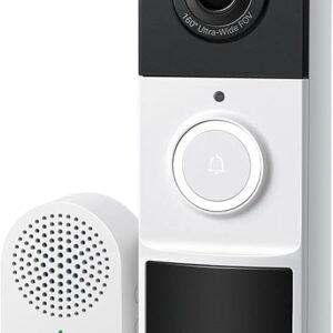 Tapo by TP-Link Smart Video Doorbell Cámara inalámbrica con timbre, 2K con visión nocturna