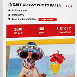 Koala - Papel de impresora de inyección de tinta fino brillante para bolsa de chips y folletos