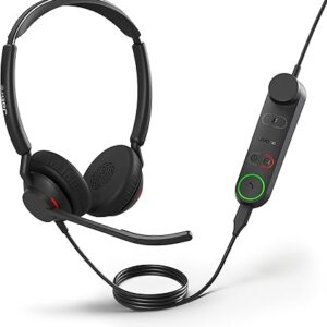 Jabra Engage 50 II - Auriculares estéreo con cable y control de llamada de enlace.