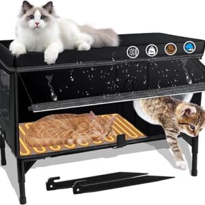 Casa para gatos climatizada al aire última intervensión, resistente a la intemperie