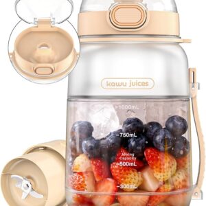 kawu Licuadora portátil, licuadora portátil para batidos sobre la marcha, (No incluye correa)