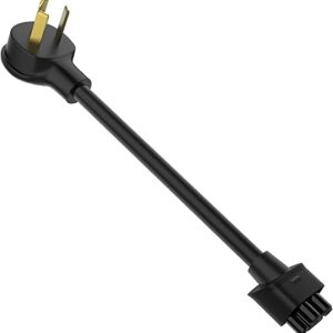 Adaptador NEMA 10-30 de 16 pulgadas para cargador móvil Tesla Gen 2, máximo 24 amperios (amarillo)