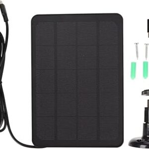 MUNEFE Panel solar para cámaras de seguridad, Panel solar r con conector tipo C