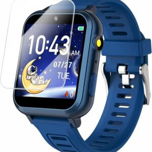 Reloj inteligente de juego para niños de 4 a 12 años, 24 juegos de rompecabezas, pantalla táctil HD