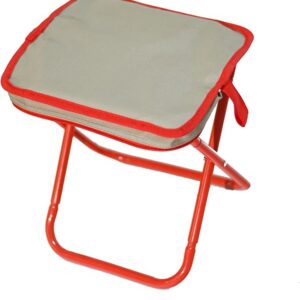 Taburete portátil tipo bolso plegable creativo para pesca almacenable para pícnic, silla de camping