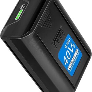 KUNLUN Batería máxima de 6.0Ah 40V para Kobalt, batería de iones de litio recargable