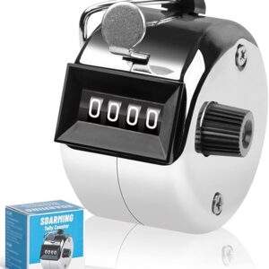Contador de 4 Dígitos, Clicker de Man para Contar, Tejer, Entrenar, Golf, Vueltas, Pesca