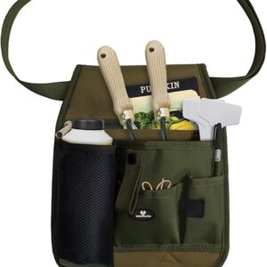 Práctico organizador de herramientas de jardín, delantal unisex para fontanería, floristería