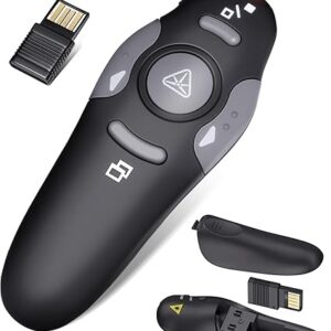 Clicker de presentación inalámbrico para PowerPoint, presentador con dongle USB con puntero láser