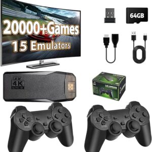 Consola de juegos retro inalámbrica, más de 20000 juegos, consola de juegos retro clásica M8 64G
