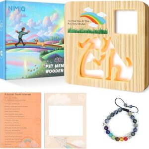 Regalos conmemorativos conmemorativos para perros con forma de puente arcoíris: regalo de duelo