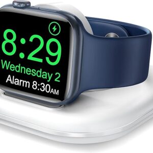 Soporte de cargador de reloj para Apple Watch, cargador de reloj plegable con cable de carga
