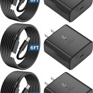 Paquete de 3 cargadores súper rápidos de 45 W USB C cargador de teléfono Android reemplazo