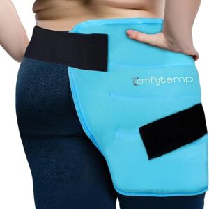 Comfytemp - Paquete de hielo grande para la cadera para ciática, reemplazo de cadera, compresas de hielo de gel reutilizables para lesiones