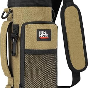 KEMIMOTO Bolsa para botella de agua, soporte para botella de agua con correa de hombro ajustable