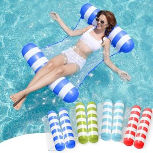 SLOOSH Hammock Pool Floats Adults, 4-in-1 Multi-Purpose Inflatable Pool Floaties PVC Water Hammock