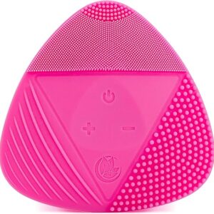 Cepillo sónico de limpieza facial de silicona, para limpieza profunda y exfoliación