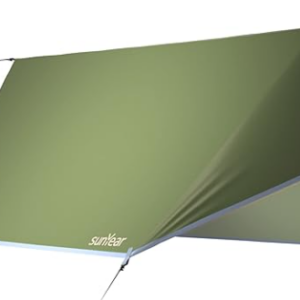 Sunyear Hamaca tienda de campaña de lluvia, camping (solo 2 lineas de amarre y 6 estacas de metal)