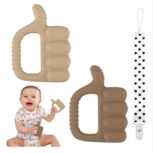 Fu Store Mordedor De Silicona Texturizado Con El Pulgar