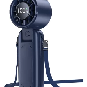 Ventilador Turbo Portátil 4 En 1, Mini De Alta Blue