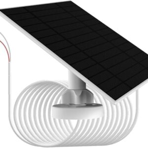 Cargador de batería para timbre con video, panel solar de 6 W para exteriores, IP66