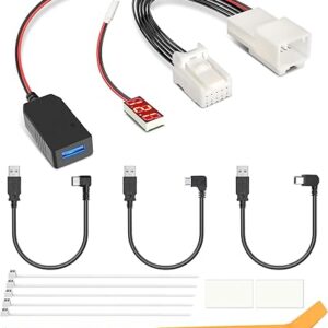 Adaptador de corriente para cámara de salpicadero, (10P tipo B) compatible con Toyota Camry/RAV4