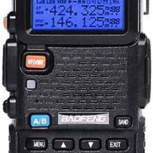 Baofeng UV-5R radio de dos vías de doble banda 144-148/420-450MHz, walkie talkie (2 pack)