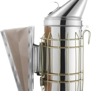 Honey Keeper Acero inoxidable del fumador de la colmena de la abeja con el equipo de la colmena