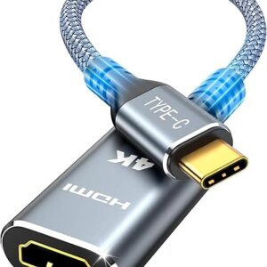 Highwings Adaptador USB C a HDMI (4K@60Hz), Adaptador de Cable USB Tipo C a HDMI, Alta velocidad