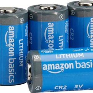 Amazon Basics Baterías de litio CR2, 3 voltios, potencia de larga duración, paquete de 4