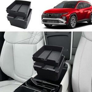 ECOZEN Organizador de Consola Central de Doble Capa Para Hyundai Tucson 2025-2026 (Limited)