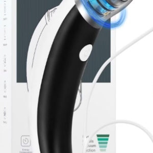 Limpiador de oído eléctrico recargable USB con 5 potencias (negro)