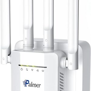 Amplificador de señal WiFi, cobertura de largo alcance a 8000 pies cuadrados y 35 dispositivos