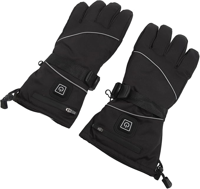 Guantes de Calefacción Eléctrica, Engranajes de Temperatura, USB Negros Impermeables (sin caja) - Imagen 7