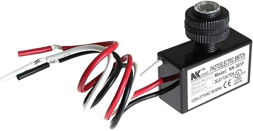 Interruptor de sensor de luz de ojo de foto, encendido/apagado automático 120V - Imagen 5