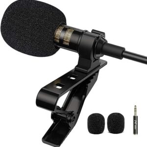 Micrófono de solapa Lavalier profesional, condensador omnidireccional para Android Smartphone