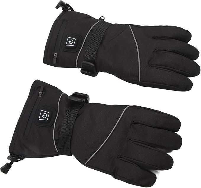 Guantes de Calefacción Eléctrica, Engranajes de Temperatura, USB Negros Impermeables (sin caja) - Imagen 4