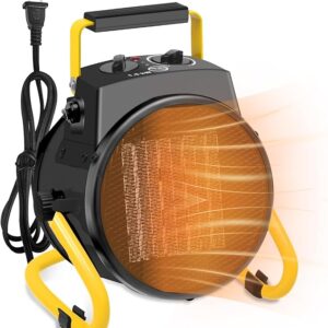 Calentador de garaje portátil 1500 W, calentamiento rápido y protección contra sobrecalentamiento