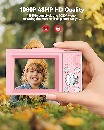 Cámara digital para niños, regalos de cumpleaños de Navidad para niñas de 8 a 10 años, zoom 16X - Imagen 7