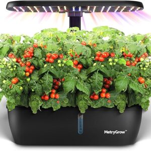 Kit de sistema de cultivo hidropónico, 15 vainas, jardín de hierbas para interiores con luz
