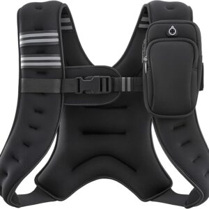 ZELUS Chaleco con peso, chaleco de peso de 12 libras para entrenamiento