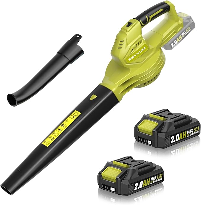 Soplador de hojas, inalámbrico de 20 V con batería de 2 x 2.0 Ah - Imagen 6