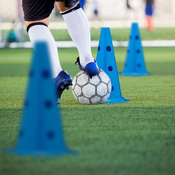 Set Vallas de Entrenamiento, Agilidad 18 Piezas, para Perros, 12 Pilones y 6 Postes - Imagen 3