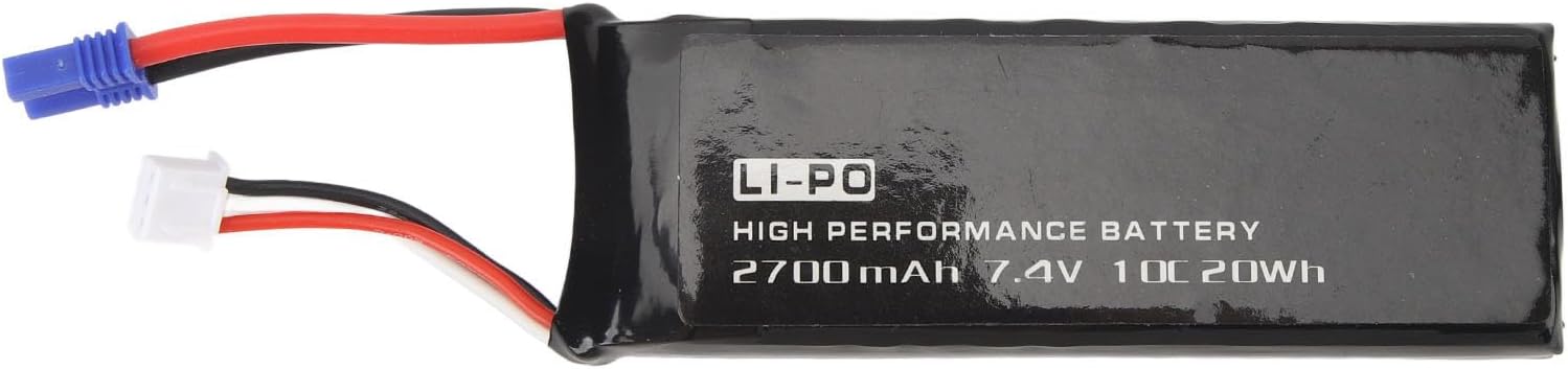 Batería Lipo de 7.4V 2700mAh 10C 20Wh, compatible con Hubsan H501S RC. - Imagen 4