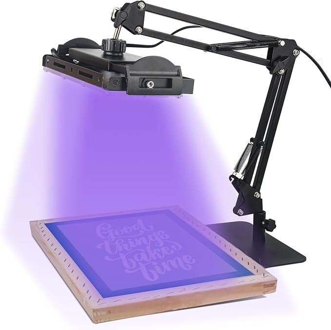 Ecoofor Unidad de exposición UV de 50 W para serigrafía con soporte ajustable y estante superior - Imagen 7