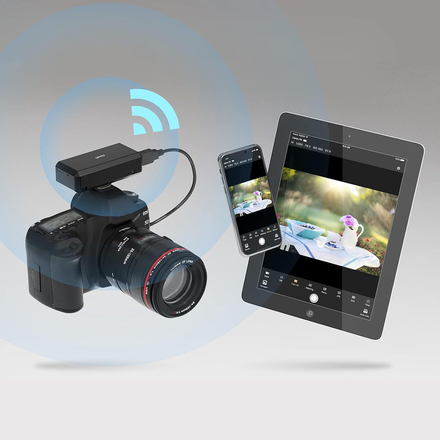 Control remoto CF102, asistente de cámara DSLR Control remoto Zoom Control obturador de apertura. - Imagen 6